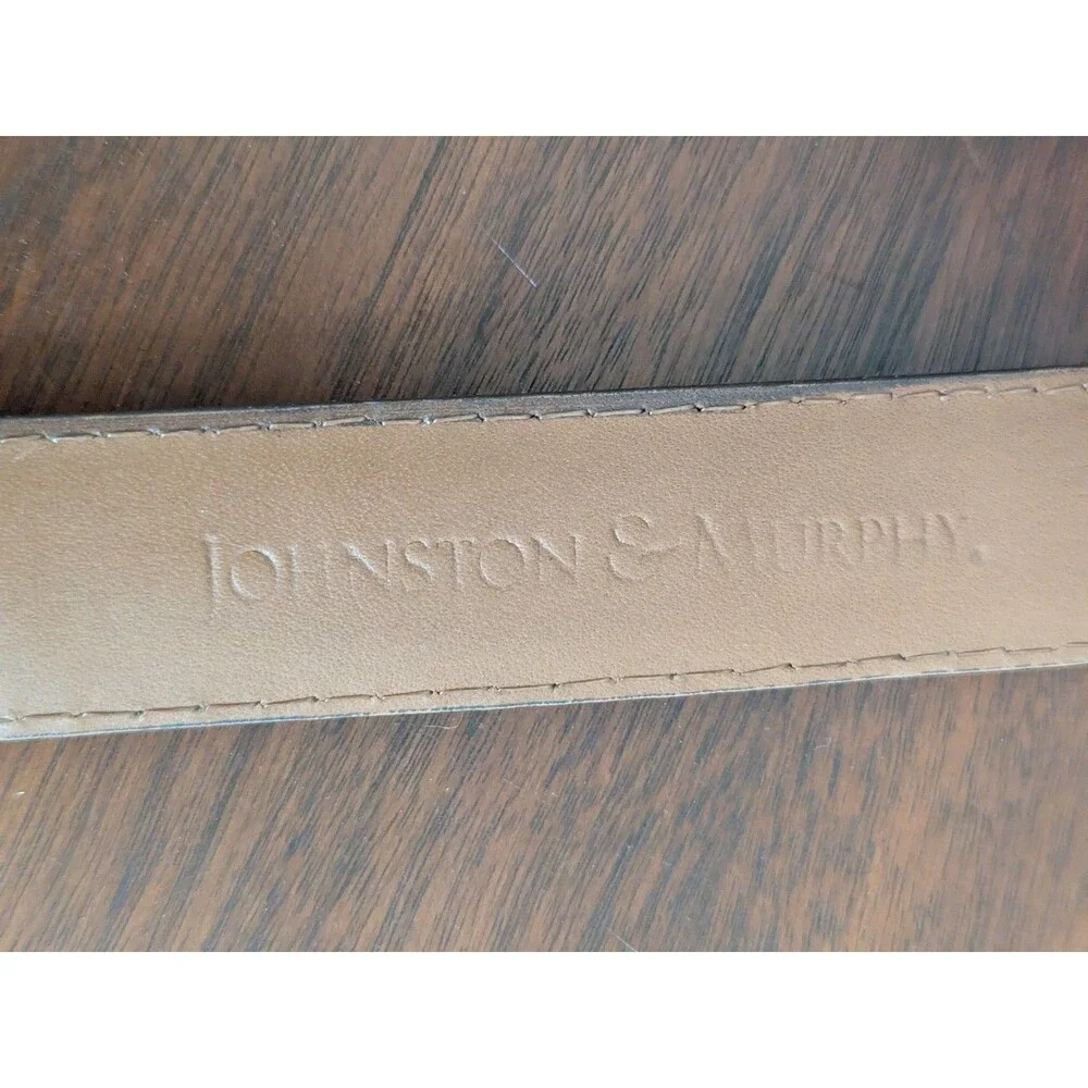 VTG Johnston & Murphy Belt Glove Cowhide Brown Leather Mens 32 USA Made Western